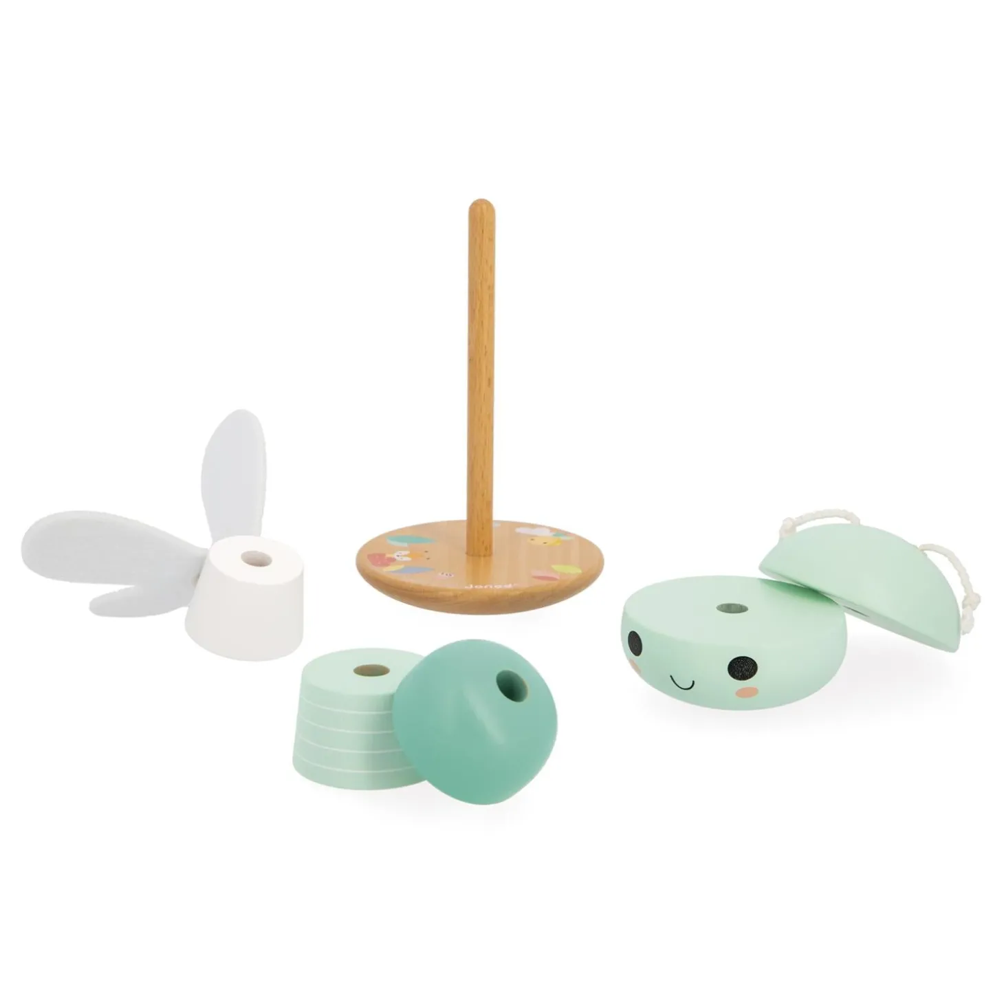 Janod Jouet Pure Empilable Libellule Vert