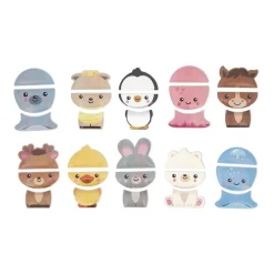 Janod Jouets de bain Animaux Mix&Match Multicolore