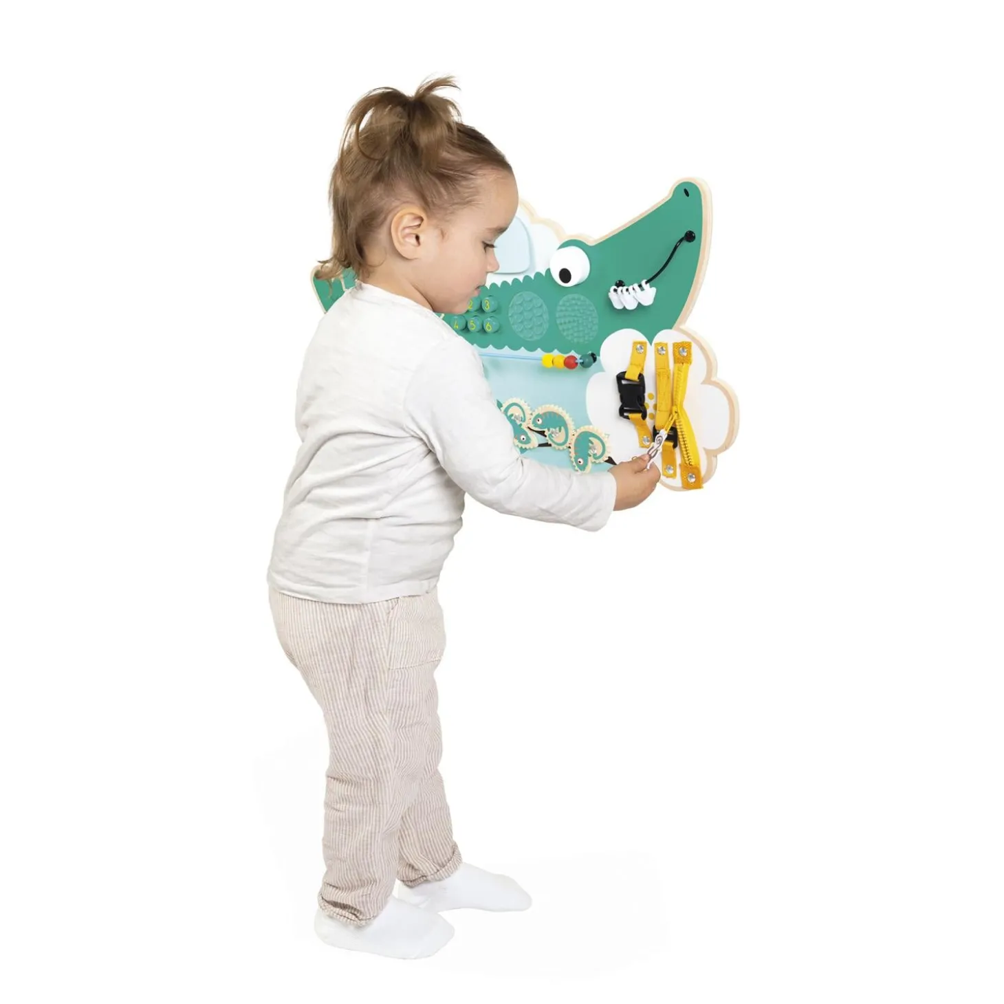 Janod Jouet Tropik Busy Board Croco Vert