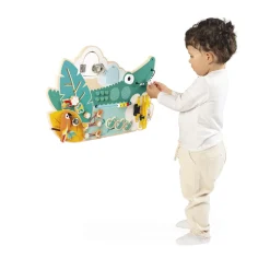 Janod Jouet Tropik Busy Board Croco Vert