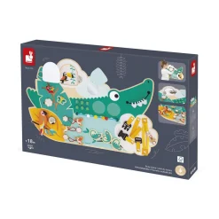 Janod Jouet Tropik Busy Board Croco Vert