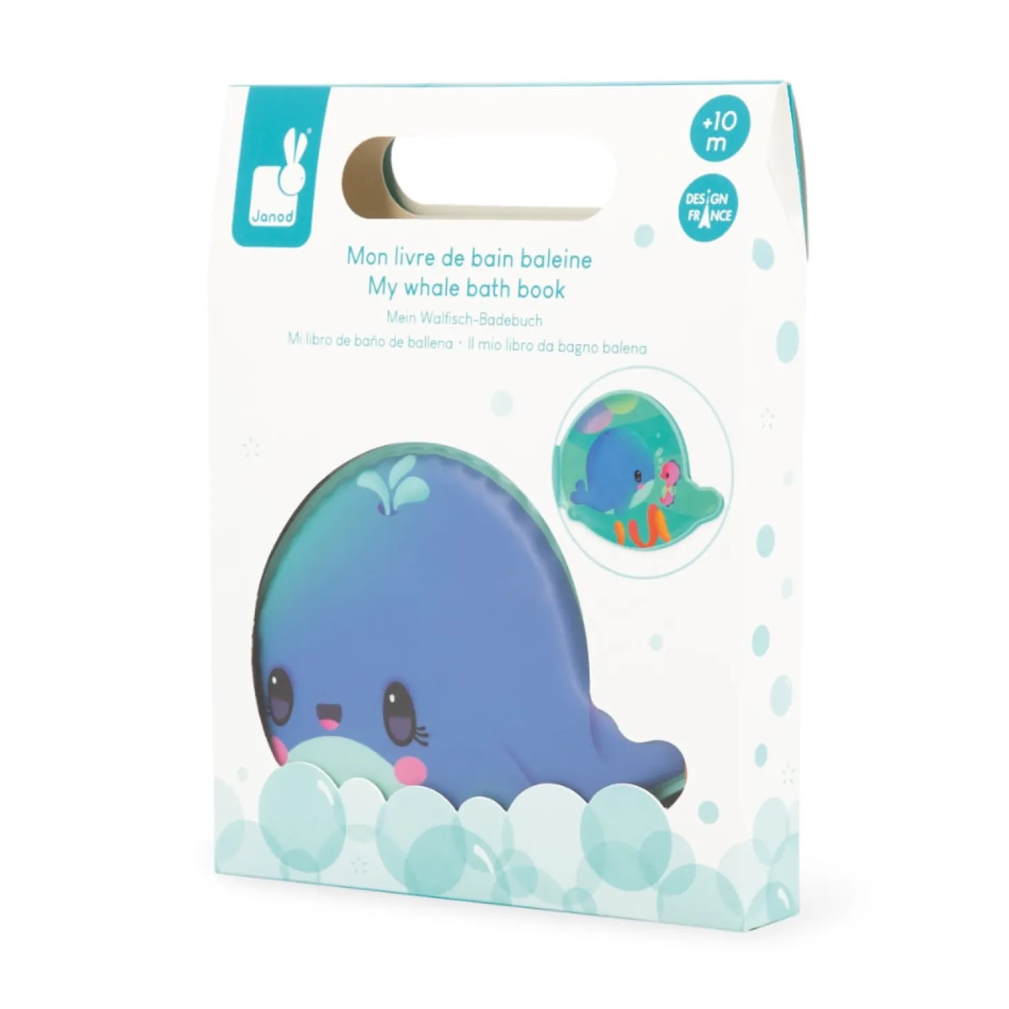 Janod Mon livre de bain baleine