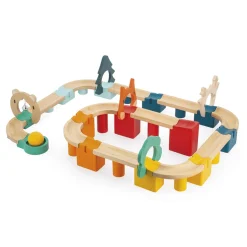 Janod                    Mon Premier Circuit en Bois - 44 Pièces en Bois Massif - Jouet d'Adresse     Multicolore