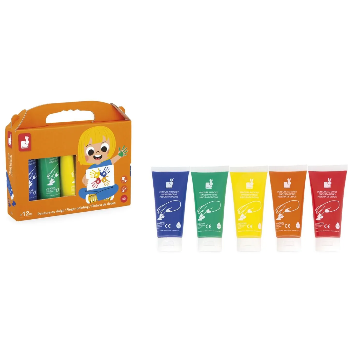 Janod Peinture au Doigt Multicolore