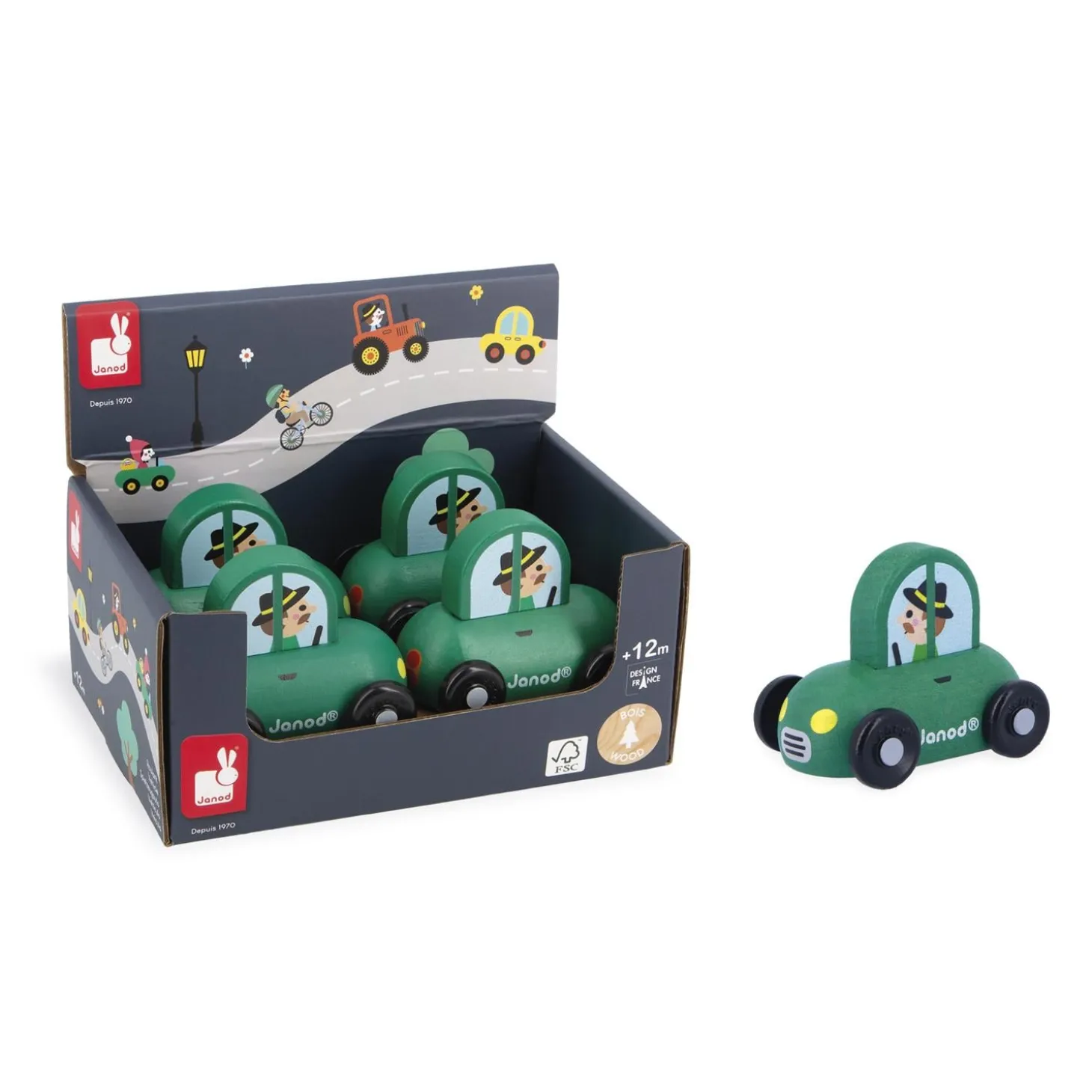 Janod Petite Voiture Cross Roads Vert