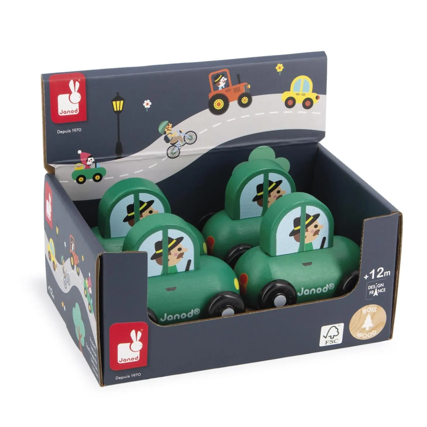 Janod Petite Voiture Cross Roads Vert