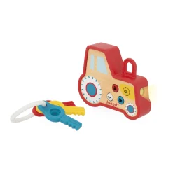 Janod Porte-Cles Tracteur Ferme Rouge