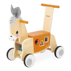 Janod Porteur Ane Ferme Orange