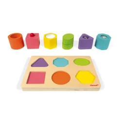 Janod                    Puzzle 6 cubes sensoriels    Multicolore