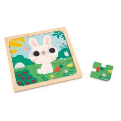 Janod Puzzle lapin blanc
