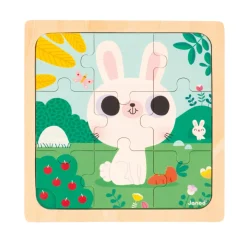 Janod                    Puzzle lapin blanc