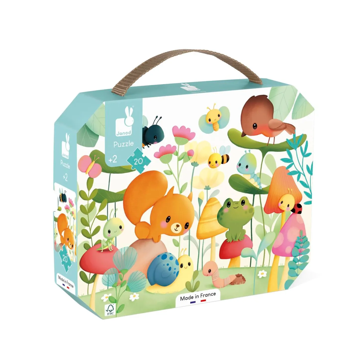 Janod Puzzle les compagnons du jardin 20 pièces