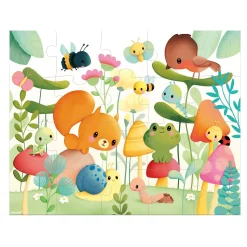 Janod Puzzle les compagnons du jardin 20 pièces