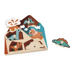 Janod                    Puzzle Sonore Dino    Multicolore
