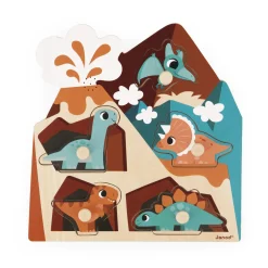Janod Puzzle Sonore Dino Multicolore