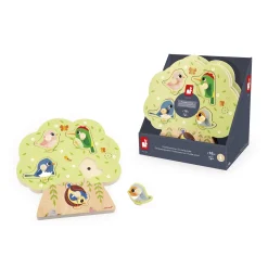 Janod                    Puzzle Sonore Oiseau    Multicolore