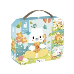 Janod 4 Puzzles Pure Multicolore