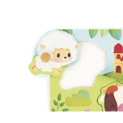 Janod Puzzle Tactile Ferme Vert