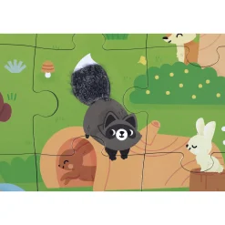 Janod Puzzle Tactile Foret Multicolore