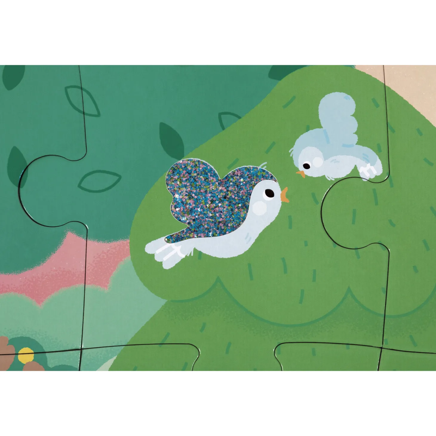 Janod Puzzle Tactile Foret Multicolore