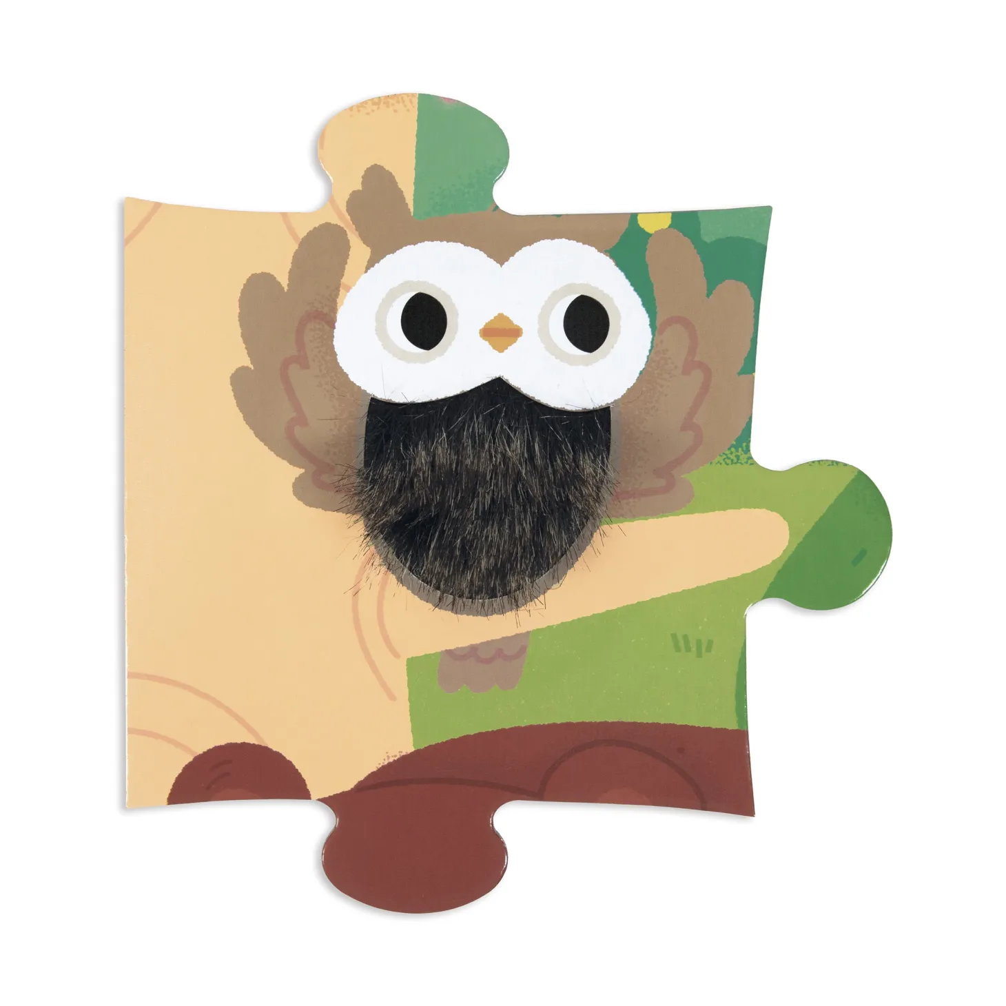 Janod Puzzle Tactile Foret Multicolore