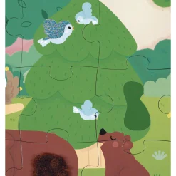 Janod Puzzle Tactile Foret Multicolore