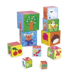 Janod                    Pyramide Carree Les 4 Saisons    Multicolore
