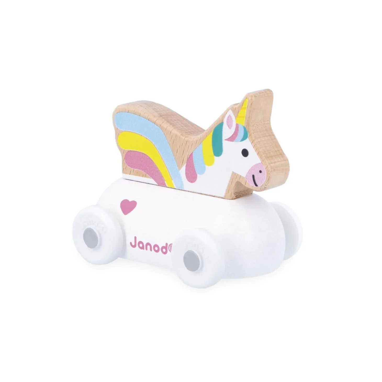 Janod Roulant Licorne Cross Roads Blanc