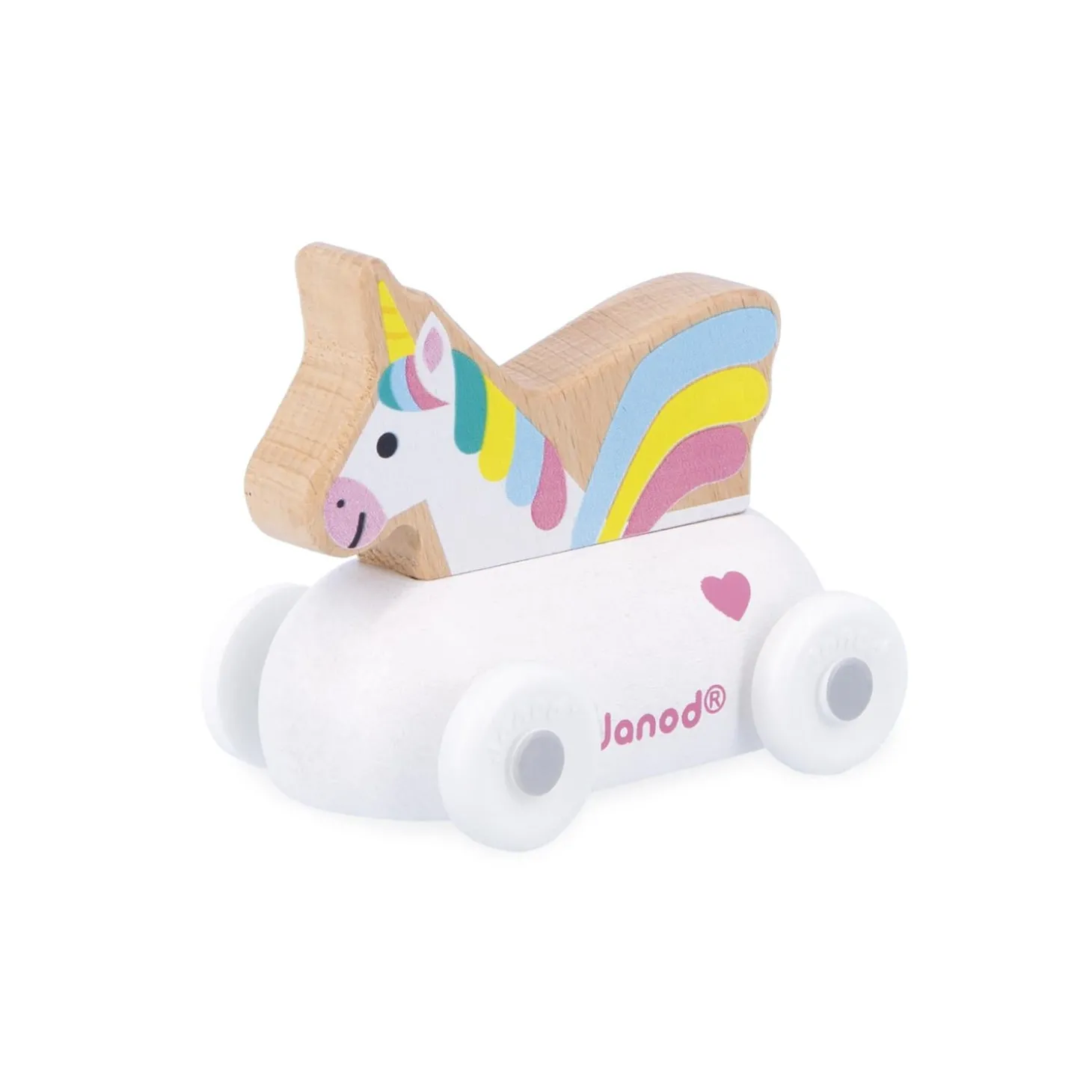 Janod Roulant Licorne Cross Roads Blanc