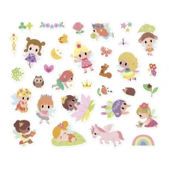 Janod 200 Stickers en Planches Fees Multicolore