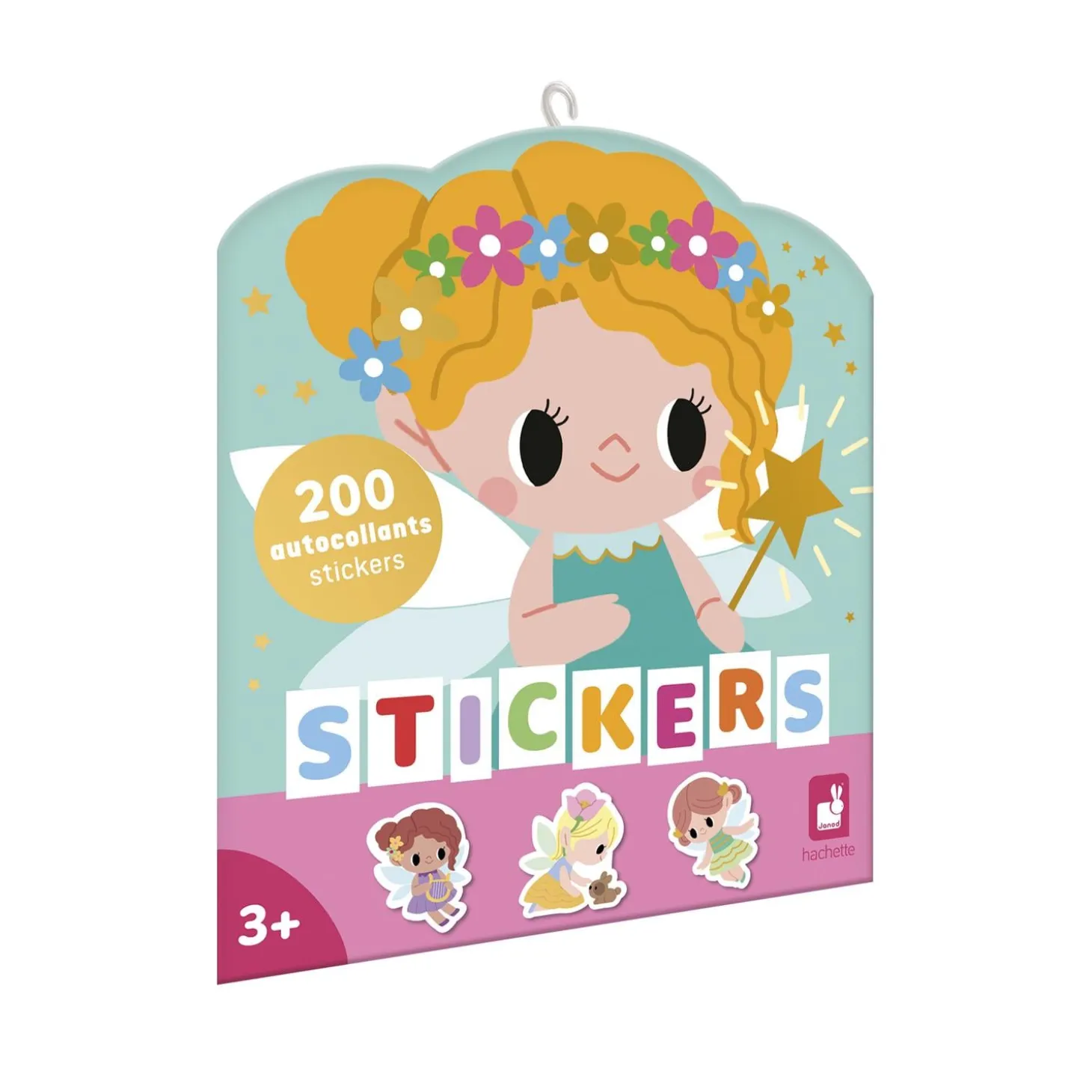 Janod 200 Stickers en Planches Fees Multicolore
