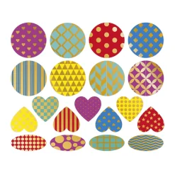 Janod                    150 Stickers en Planches Formes Geo    Multicolore