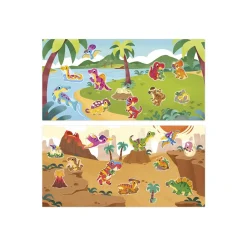 Janod                    Stickers Repositionnables Dinos    Multicolore