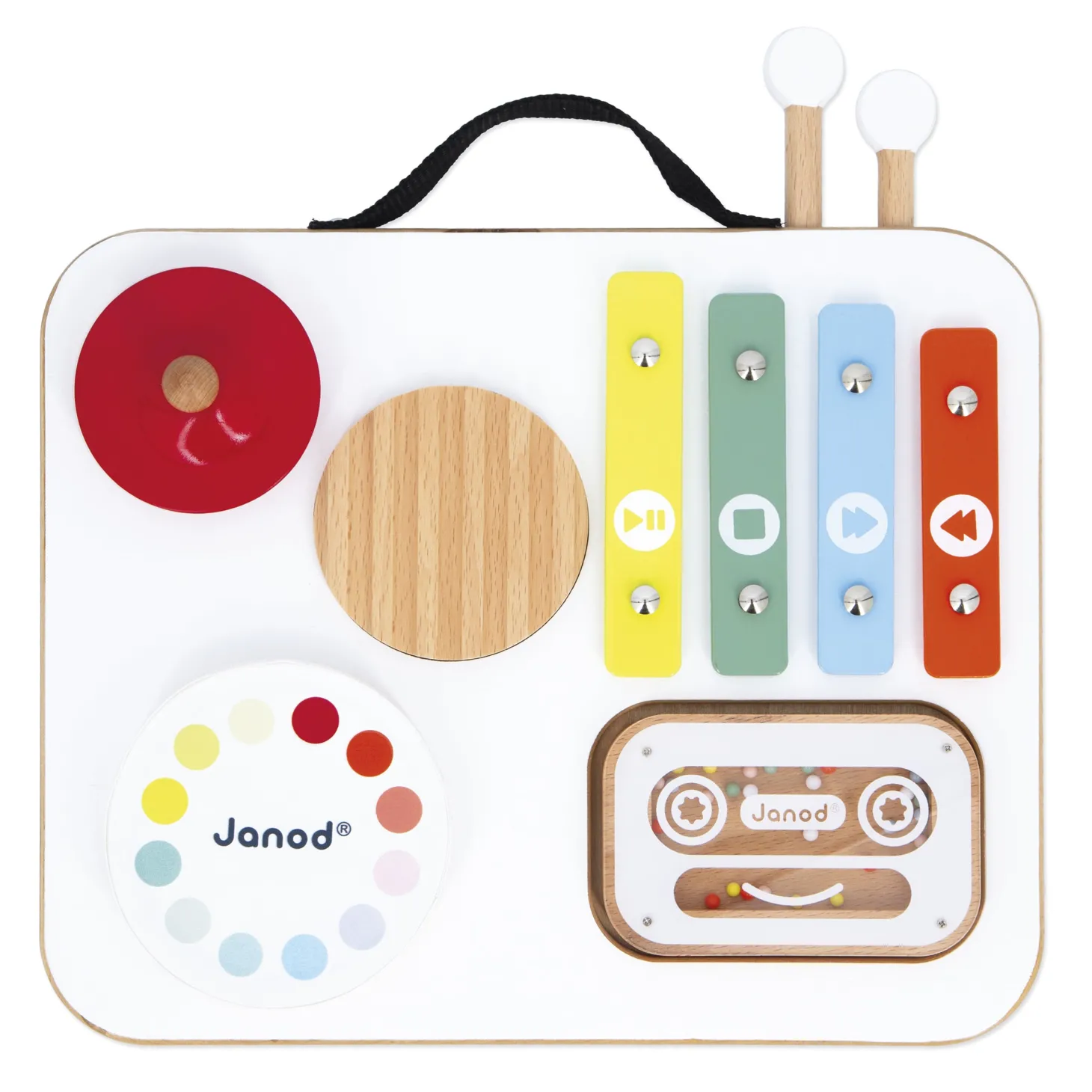 Janod Table Musicale Baby Confetti Multicolore