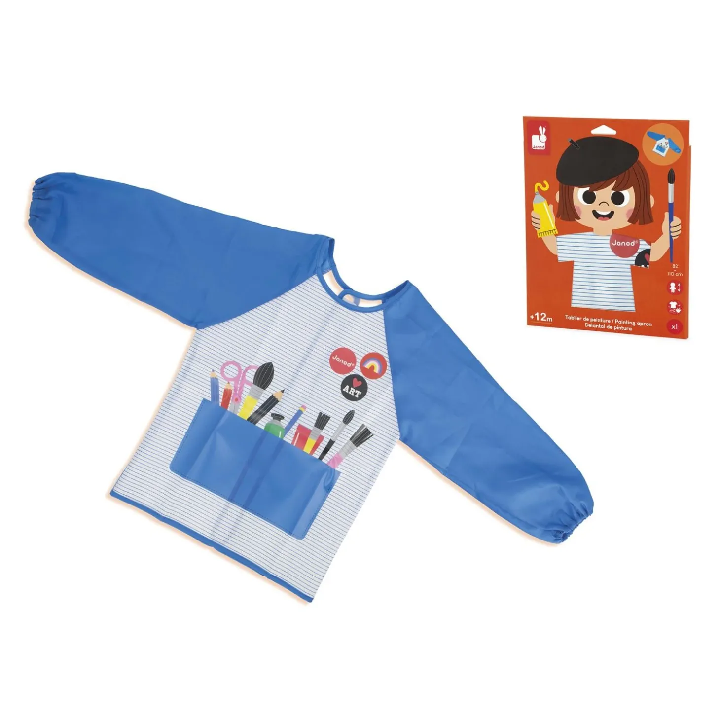 Janod Tablier de peinture Multicolore