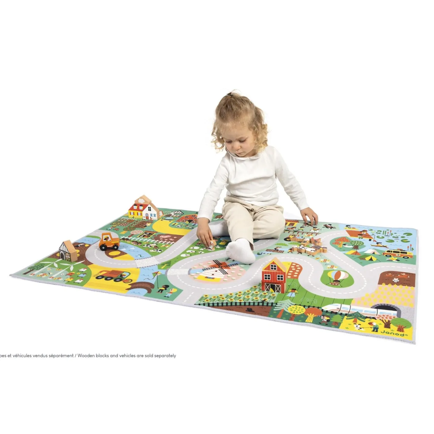 Janod Tapis Campagne Cross Roads Multicolore