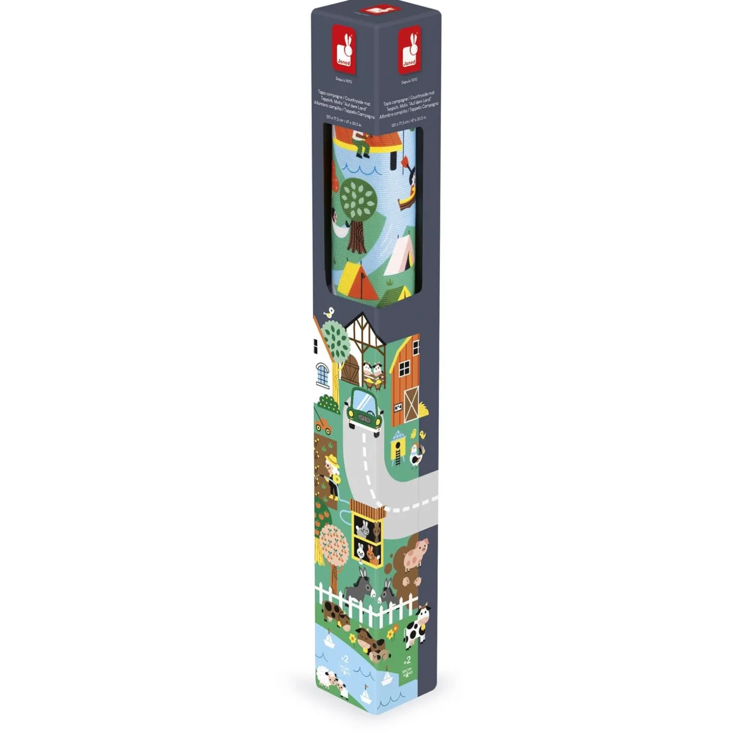 Janod Tapis Campagne Cross Roads Multicolore