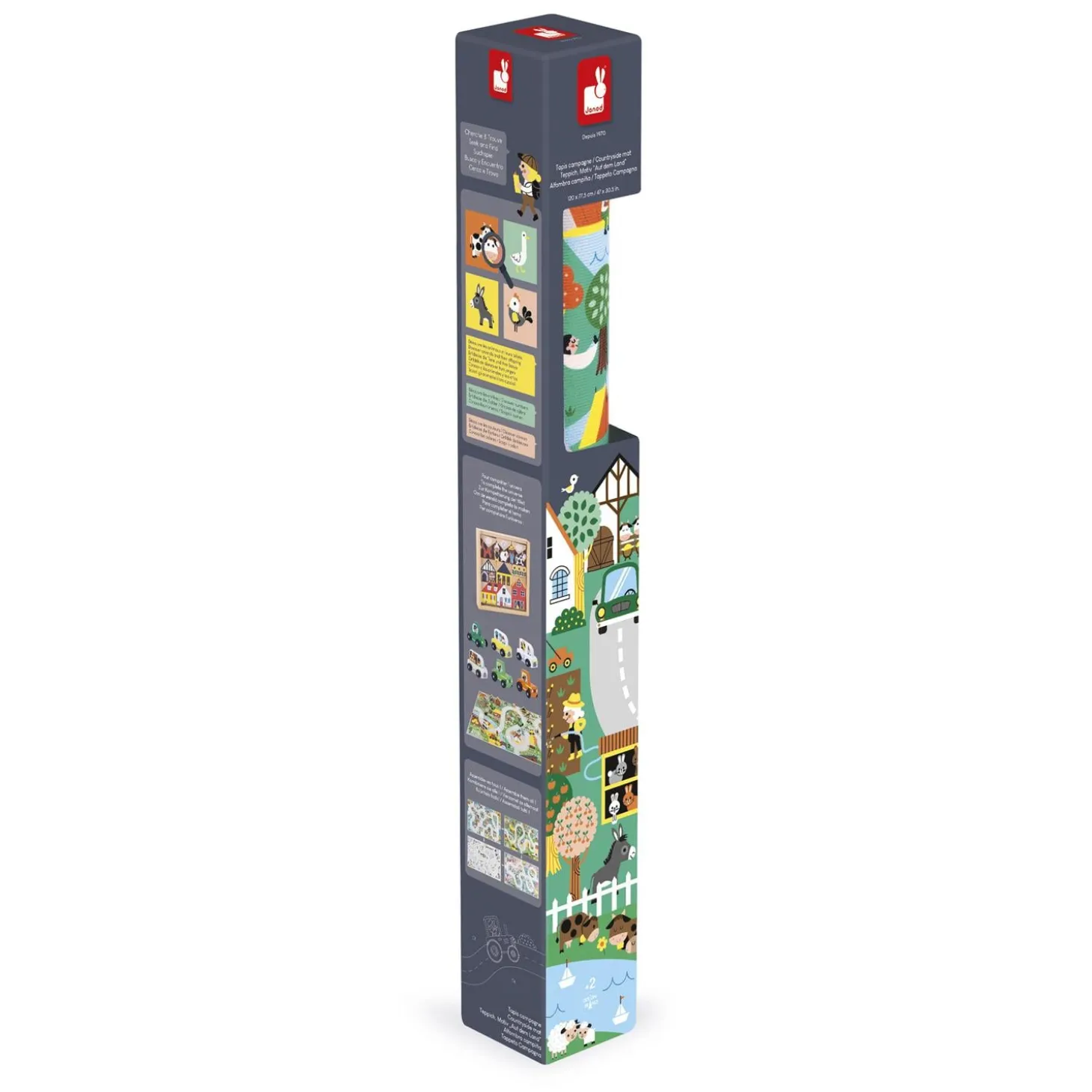Janod Tapis Campagne Cross Roads Multicolore