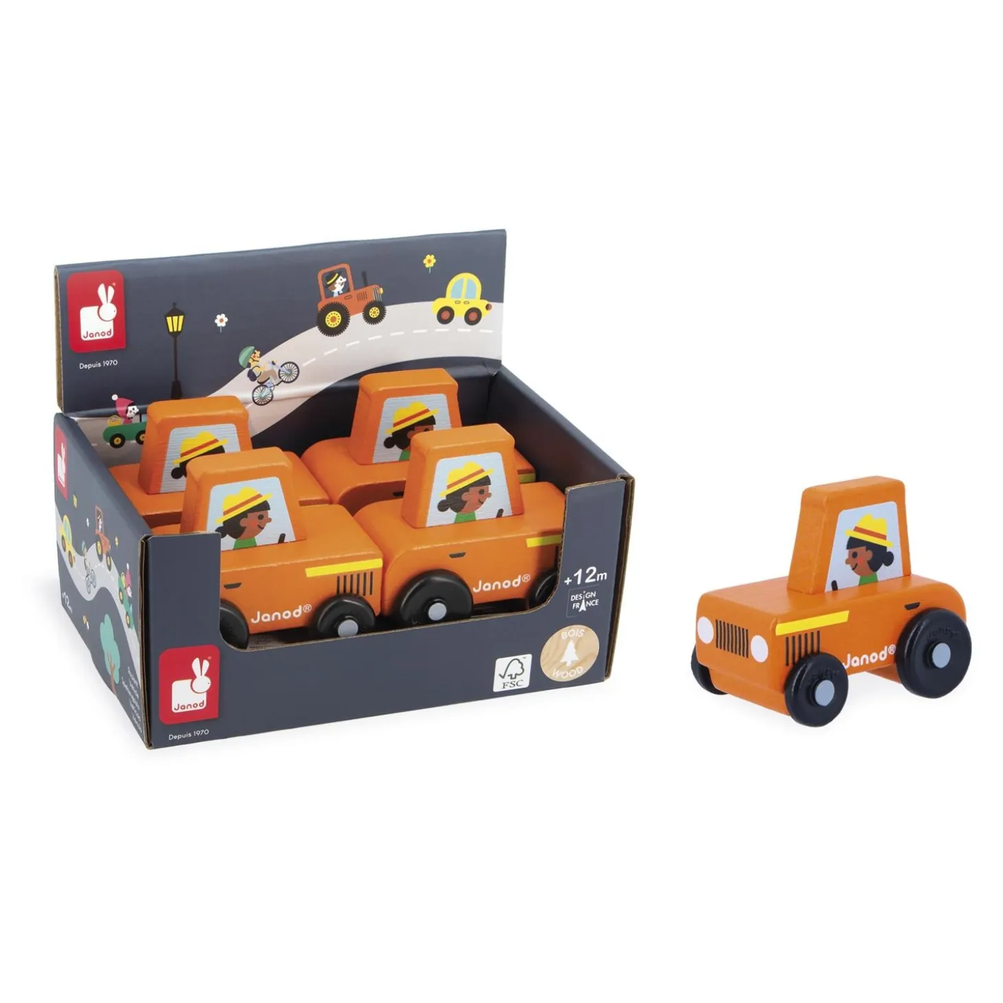 Janod Tracteur Cross Roads Rouge