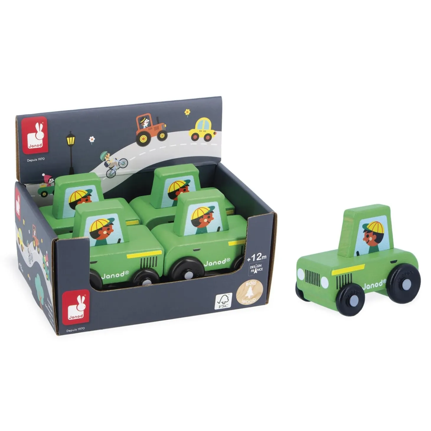 Janod Tracteur Cross Roads Vert