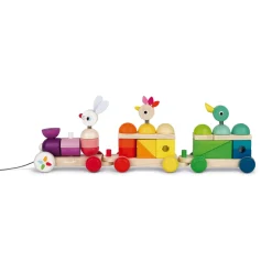 Janod Train Geant Multicolor Zigolos