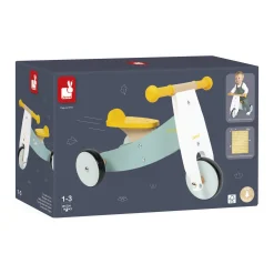 Janod Tricycle En Bois Happy Garden Multicolore