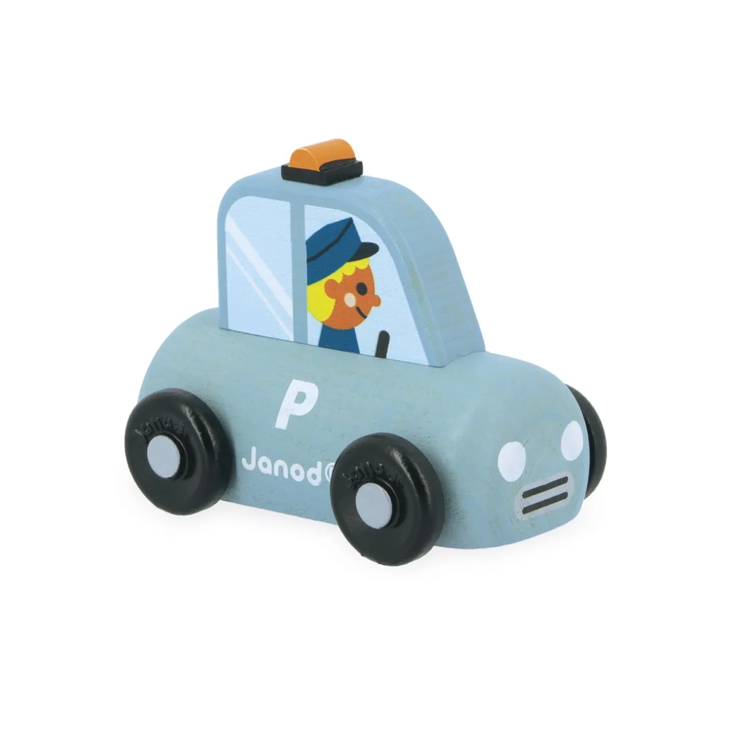 Janod Voiture de police Cross Roads Bleu