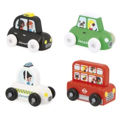 Janod                    Voiture en bois Cross Roads Royaume-Uni    Multicolore