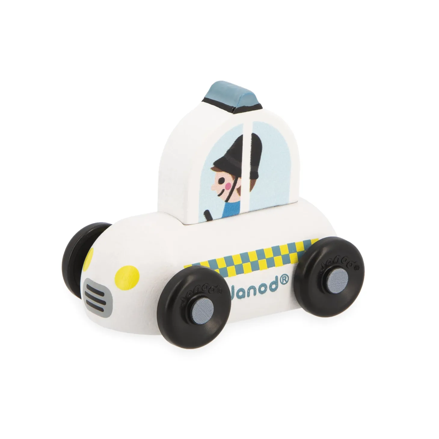 Janod Voiture en bois Cross Roads Royaume-Uni Multicolore
