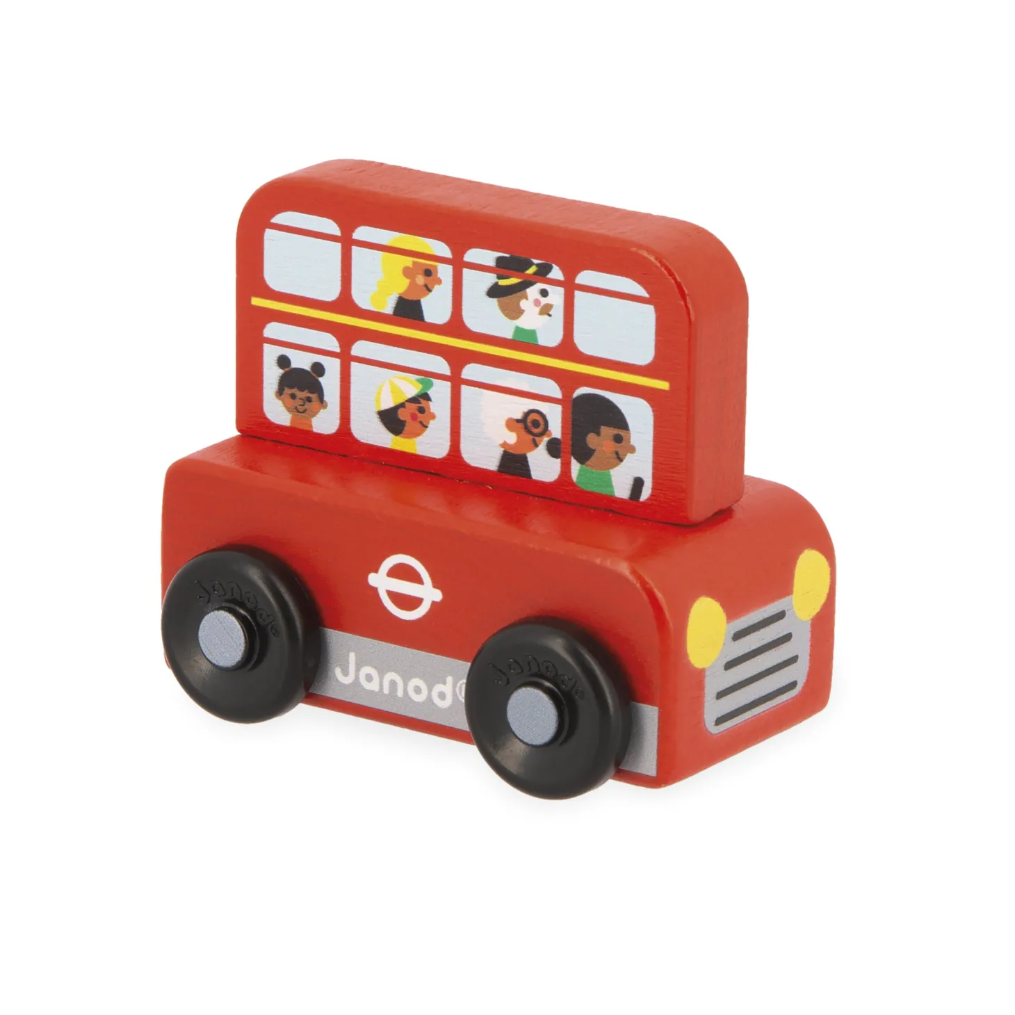 Janod Voiture en bois Cross Roads Royaume-Uni Multicolore