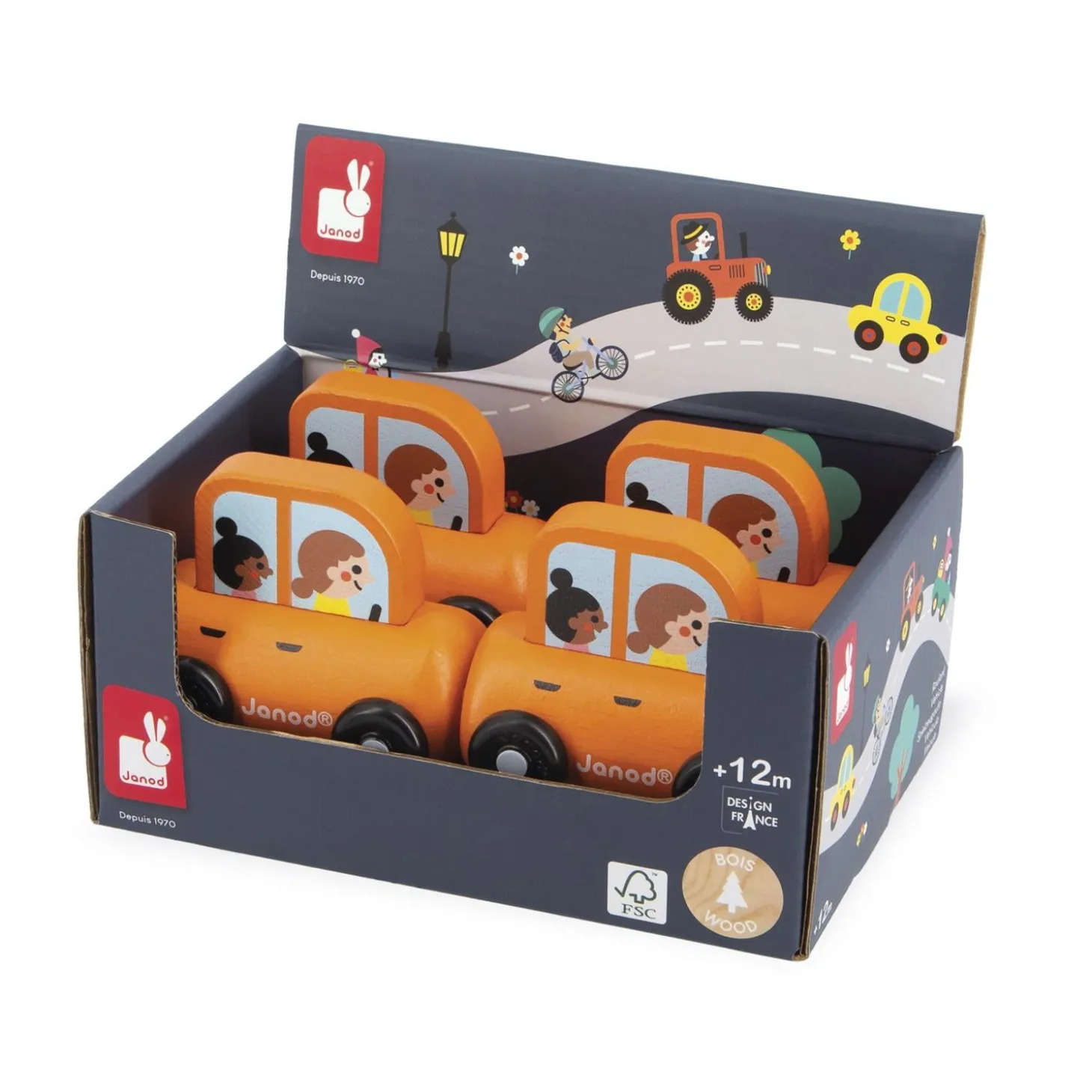 Janod Voiture Familiale Cross Roads Orange