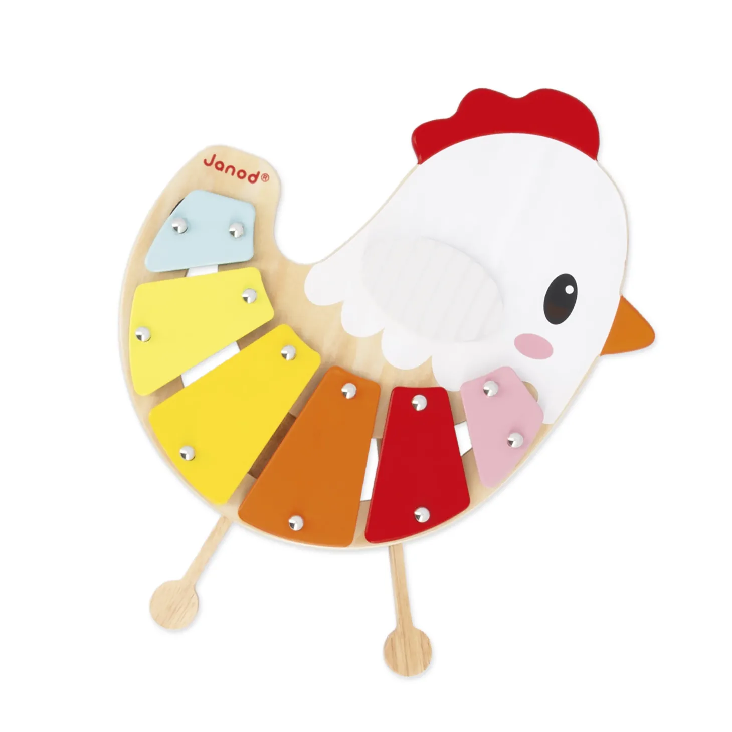 Janod Xylo Poulette Ferme Multicolore