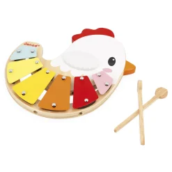 Janod Xylo Poulette Ferme Multicolore