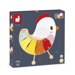 Janod Xylo Poulette Ferme Multicolore